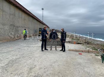 Milazzo - Milazzo (ME) - Iniziati i lavori per realizzare la strada retrostante lo stadio “Salmeri”