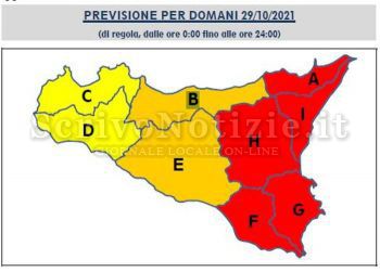 Milazzo - Milazzo (ME) - Avverse condizioni meteo. Il Comune invita i cittadini alla prudenza