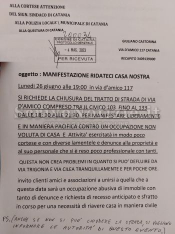 Milazzo - Catania – Il 26 giugno la protesta popolare “Ridateci casa nostra”