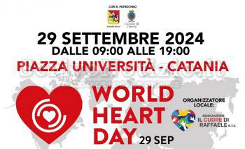 Milazzo - Catania – Domenica 29 settembre il “World Heart Day”